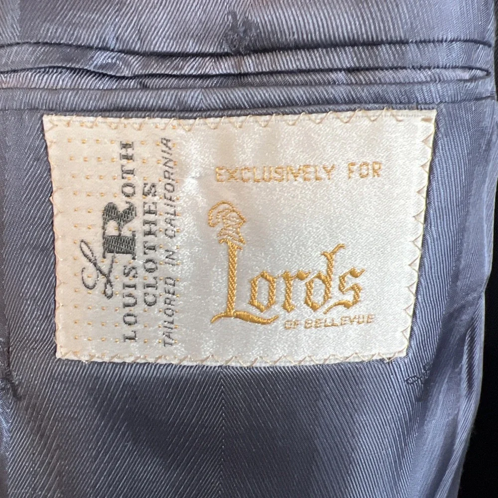 Louis Roth Blazer VTG In California Exclusively For Lords Of Bellevue 46L
